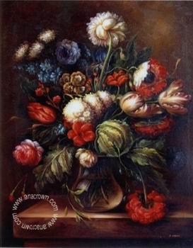 unknow artist Floral, beautiful classical still life of flowers.048